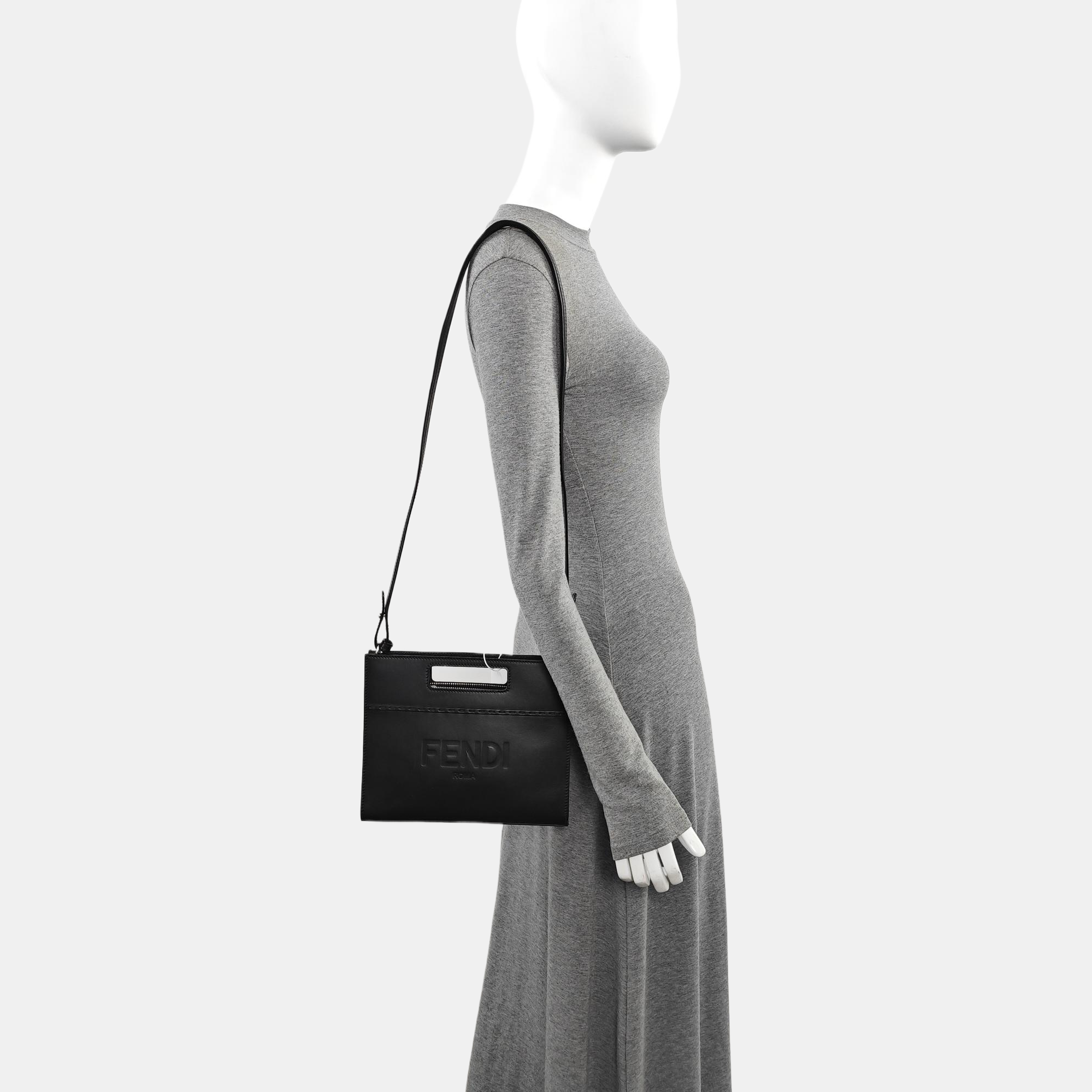 Quilted Calfskin Tote Bag Black