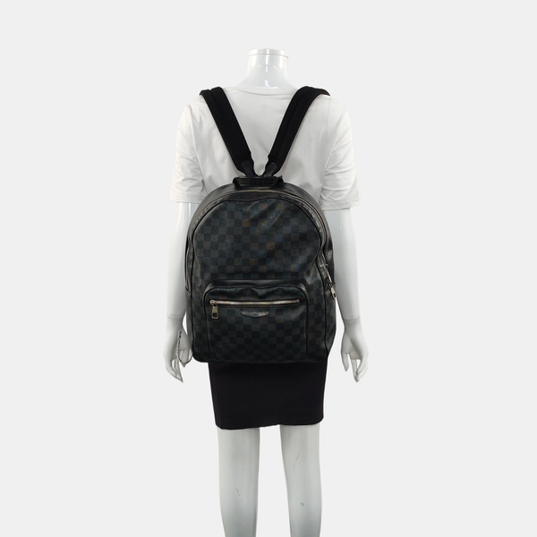 JOSH Damier Graphite Coated Canvas Gray
