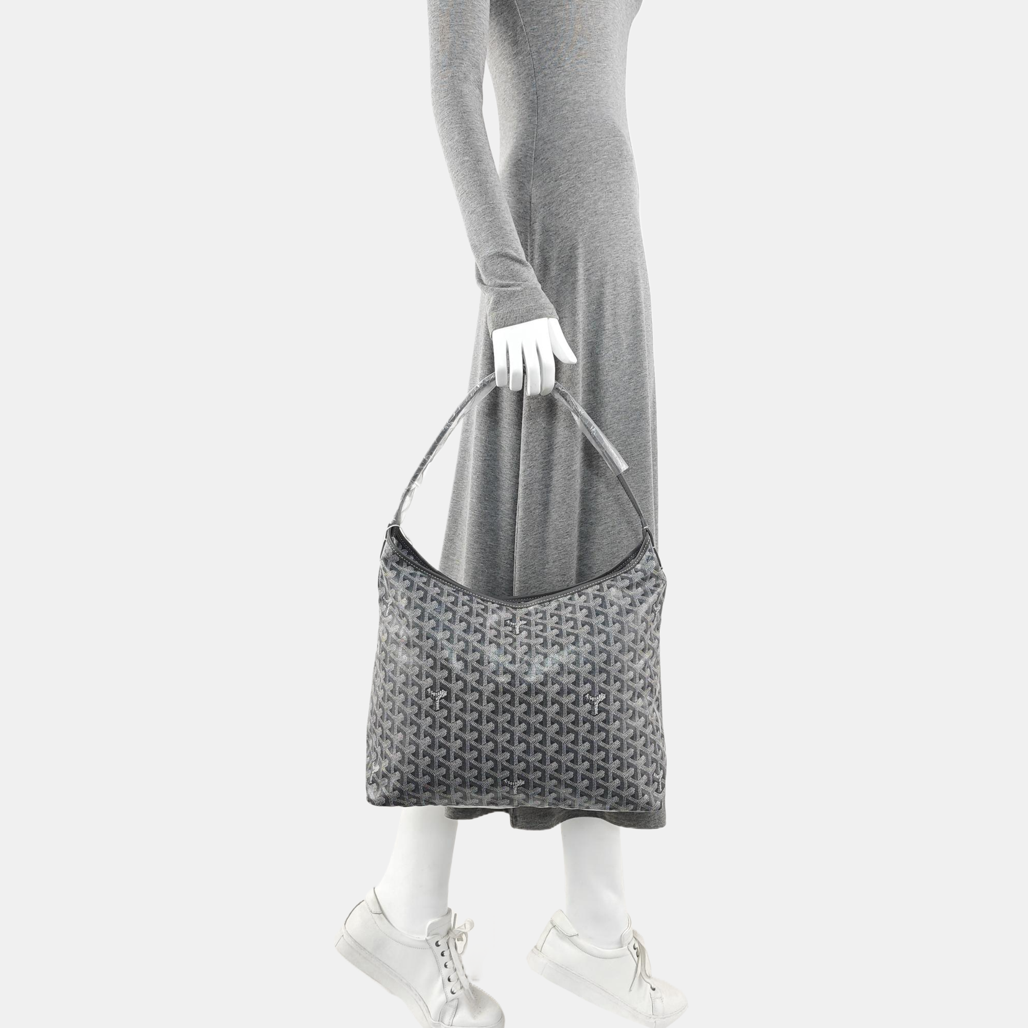 Hobo Coated Canvas Gray
