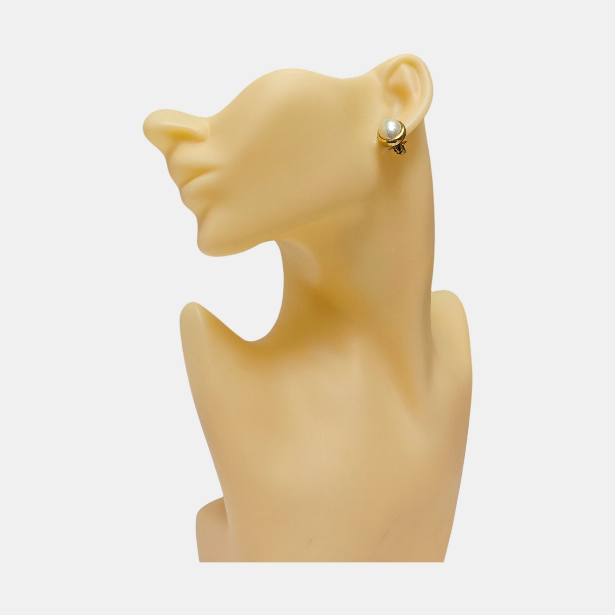Metal Gold Clip On Earrings