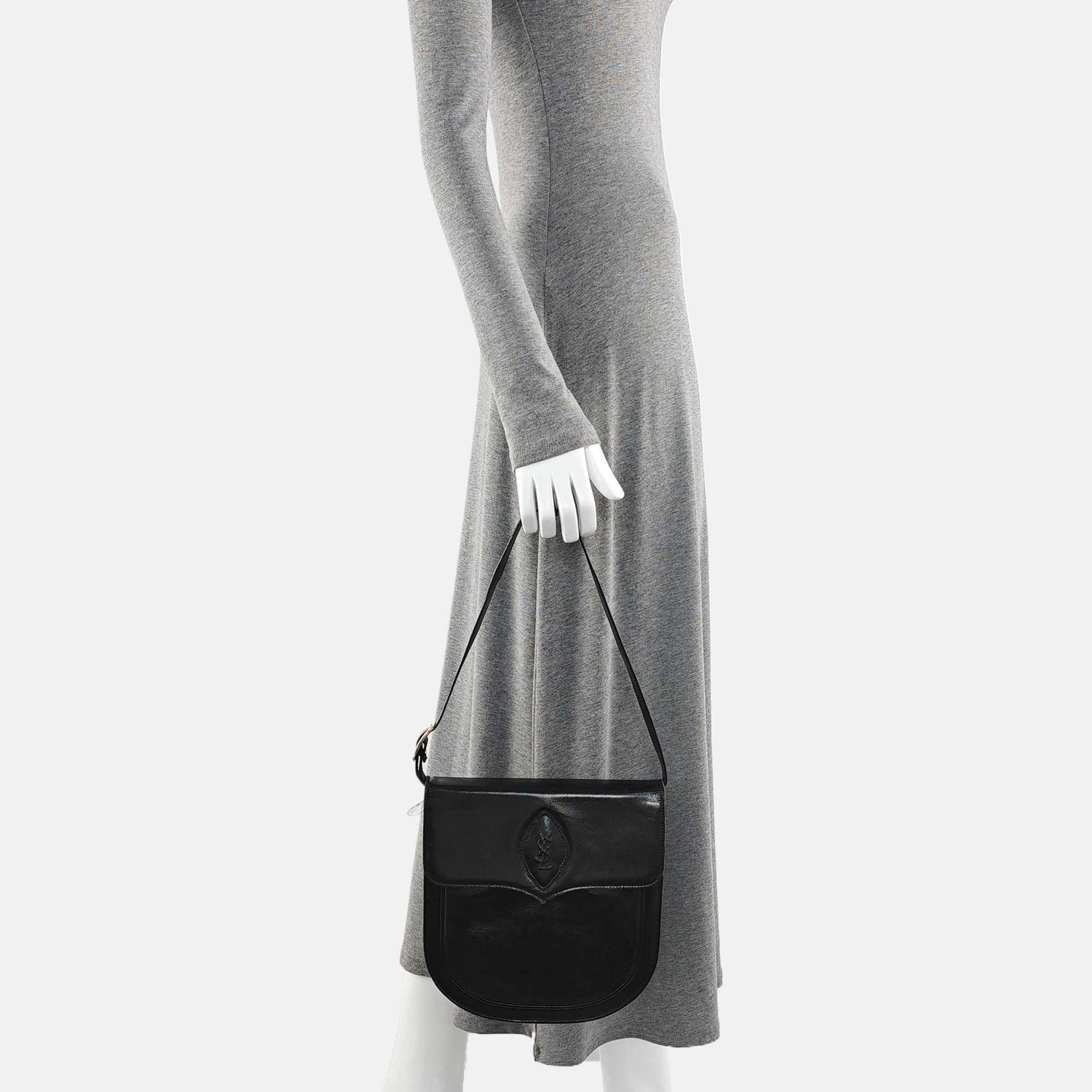 Lambskin Shoulder Bag Black