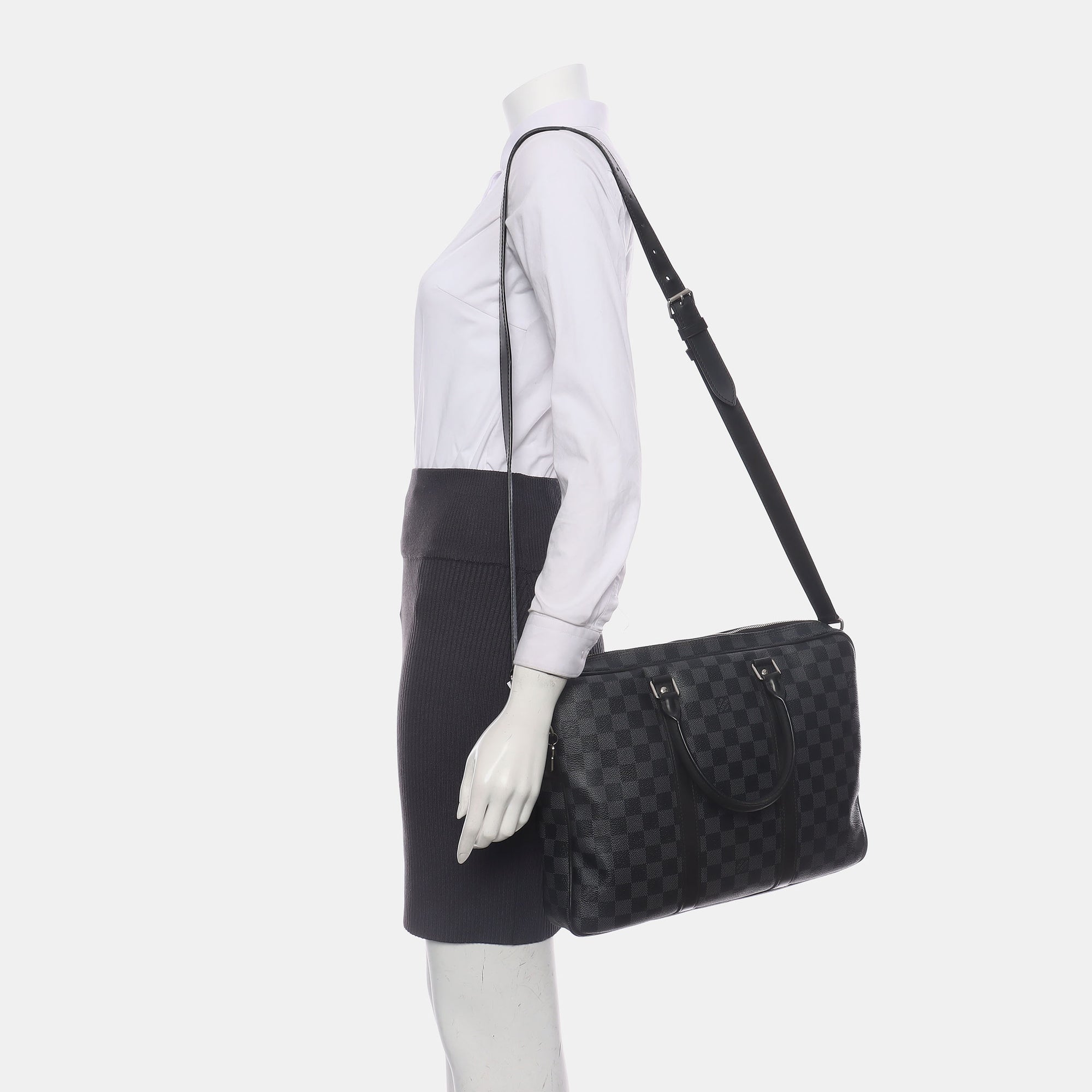 PORTE-DOCUMENTS PM Damier Graphite Coated Canvas Black