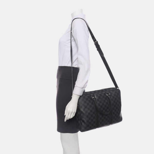 PORTE-DOCUMENTS PM Damier Graphite Coated Canvas Black