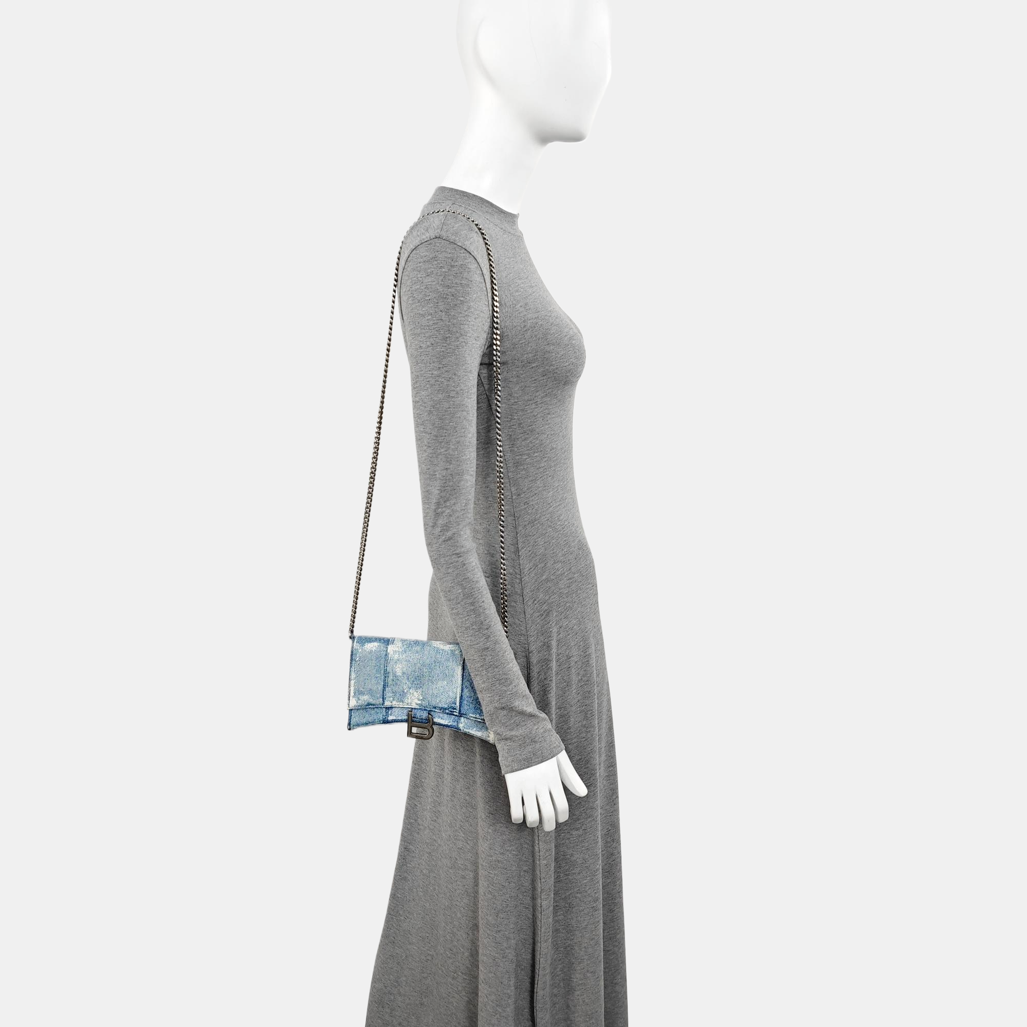 Hourglass Small Calfskin Blue
