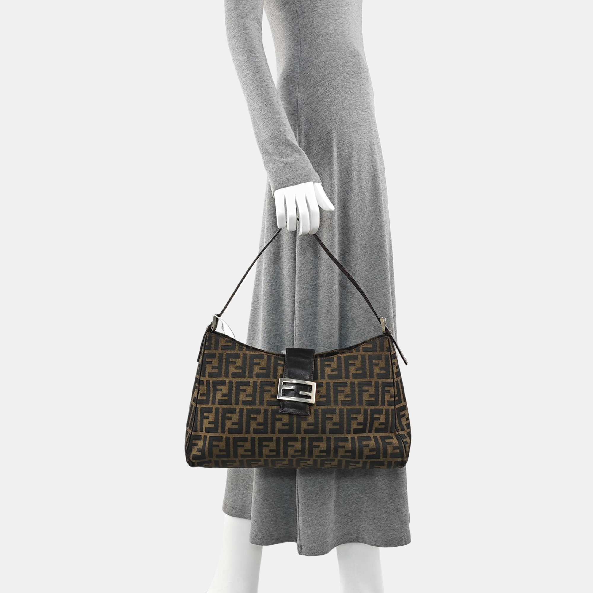 Canvas Shoulder Bag Brown