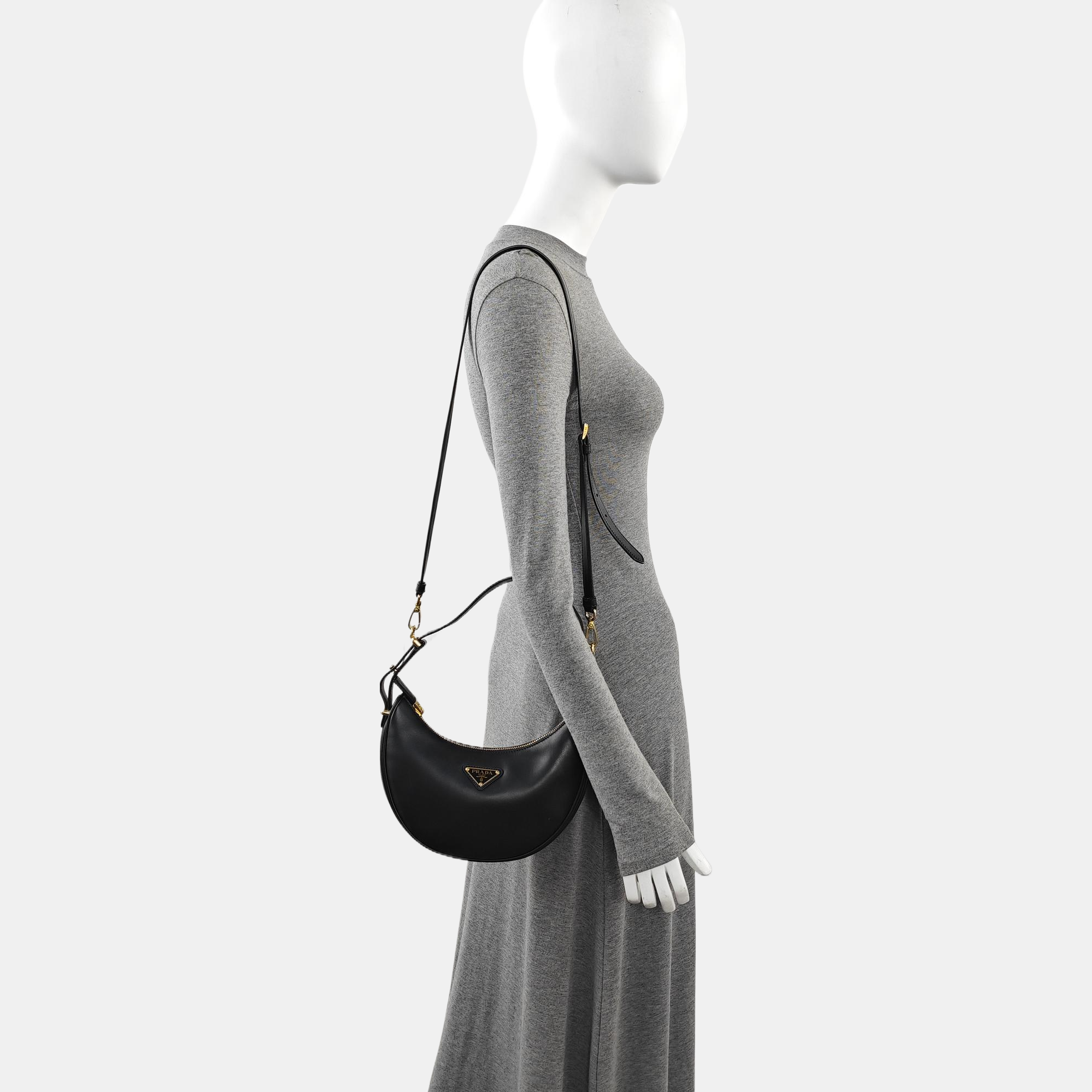 Calfskin Shoulder Bag Black