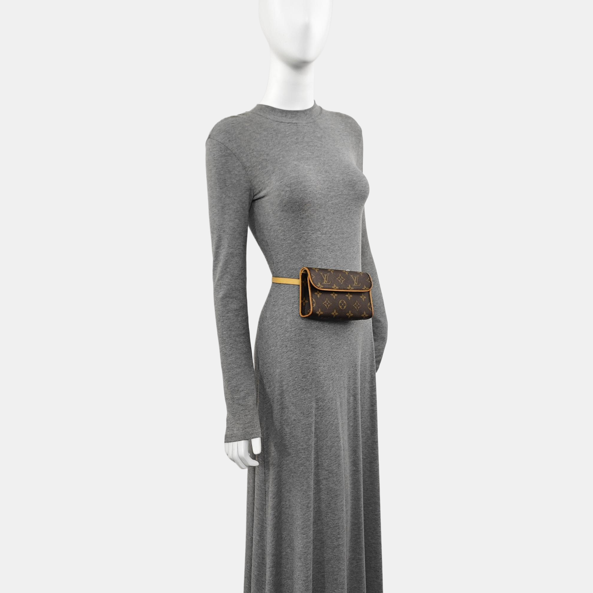 FLORENTINE Monogram Coated Canvas Brown