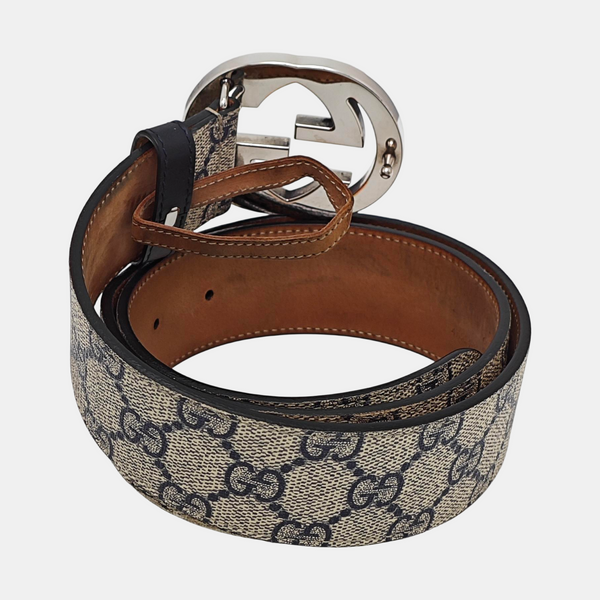 Leather Belt Beige