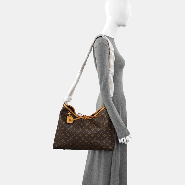 CARRYALL MM Monogram Coated Canvas Brown