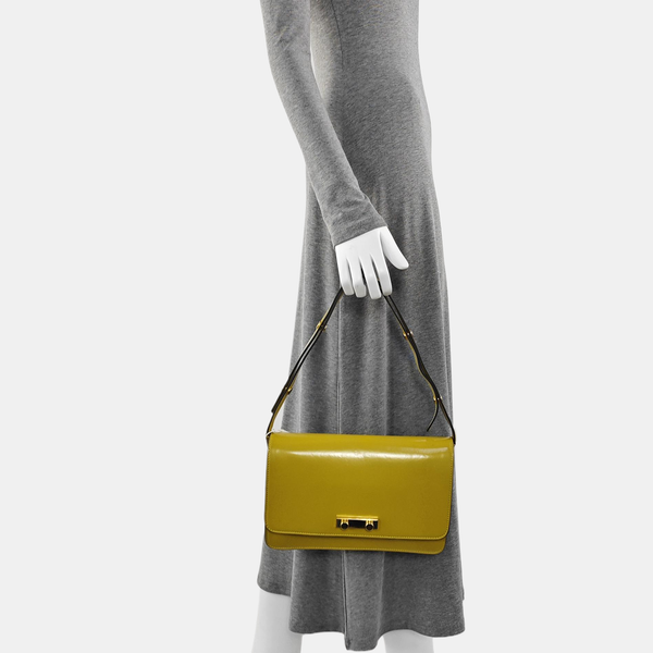 Calfskin Shoulder Bag Yellow