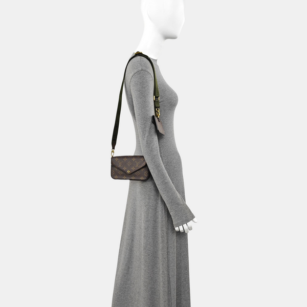 FÉLICIE Monogram Coated Canvas Brown