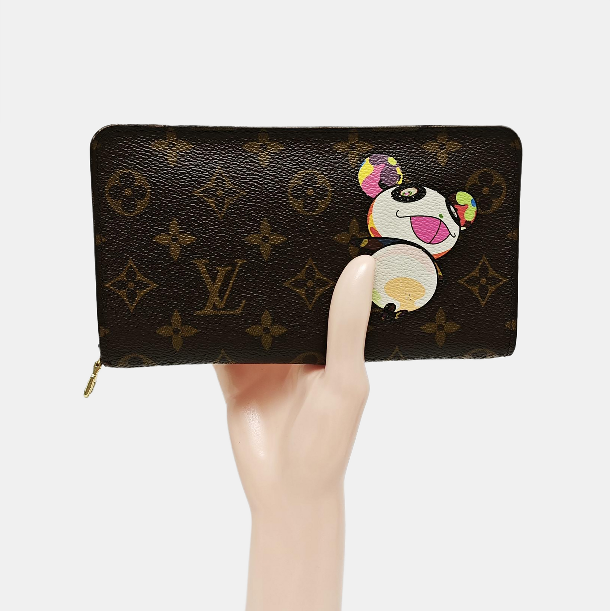 ZIPPY Monogram Coated Canvas Brown Wallet
