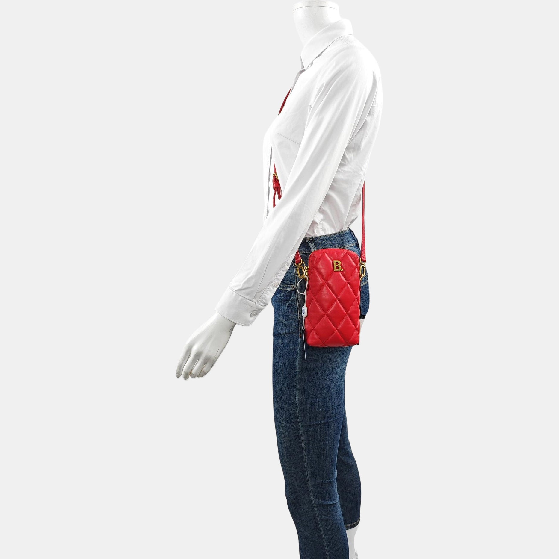 Touch Quilted Calfskin Red