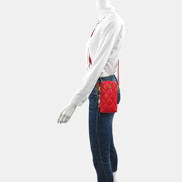 Touch Quilted Calfskin Red