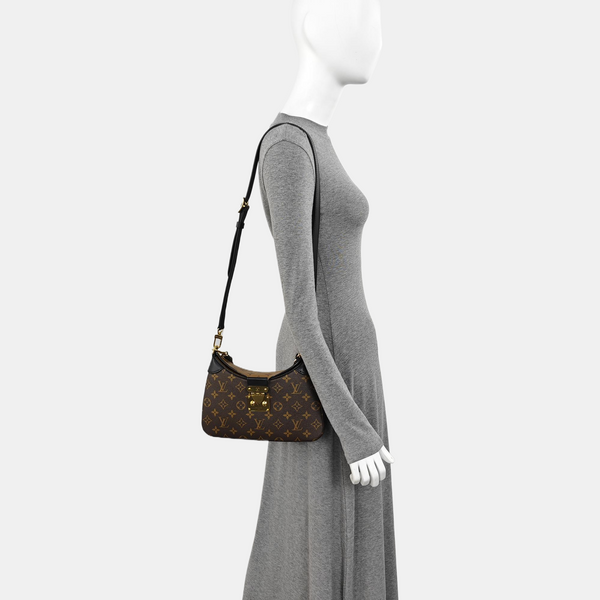 TWINNY Monogram Coated Canvas Brown