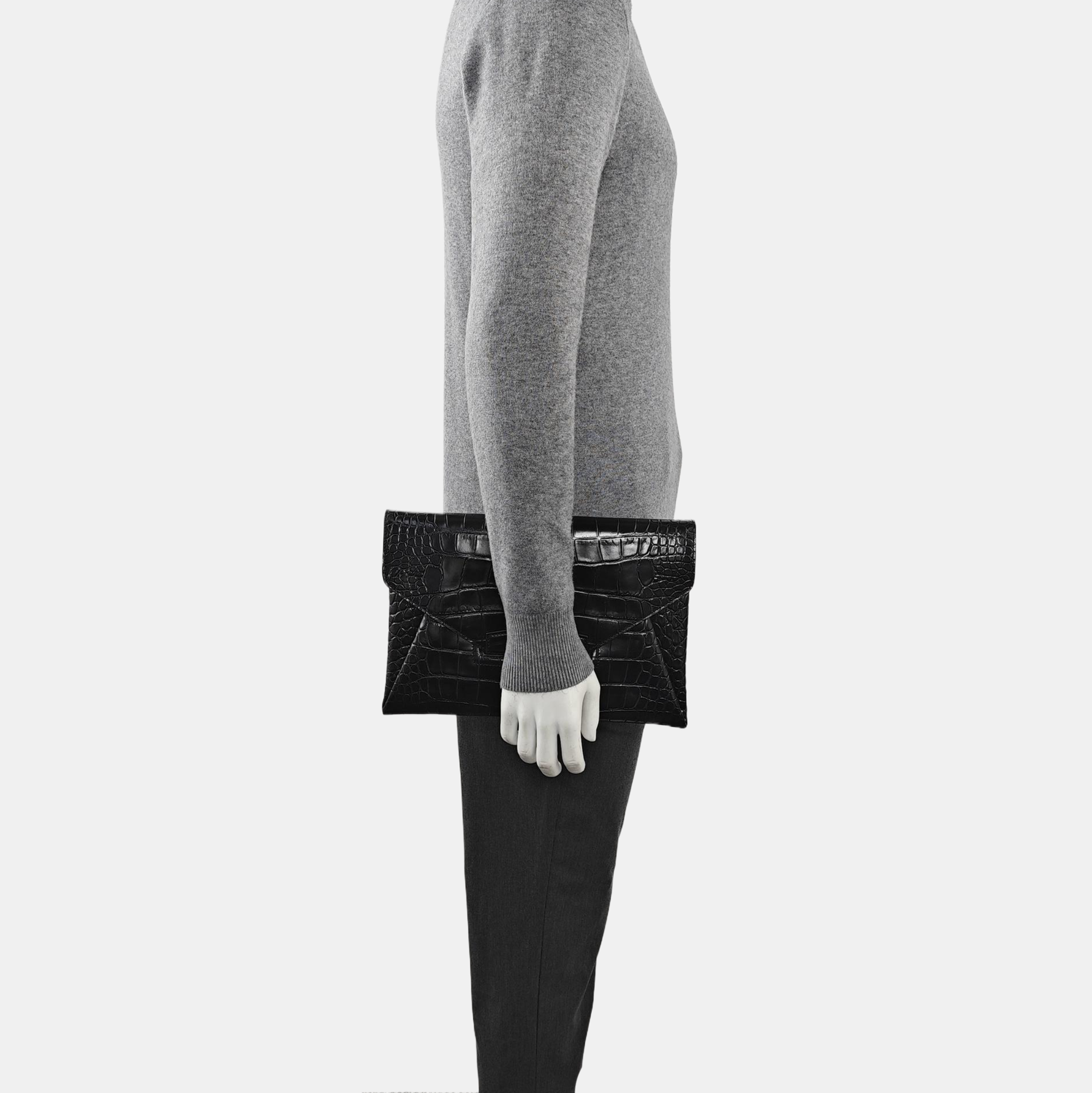 Calfskin Clutch Black