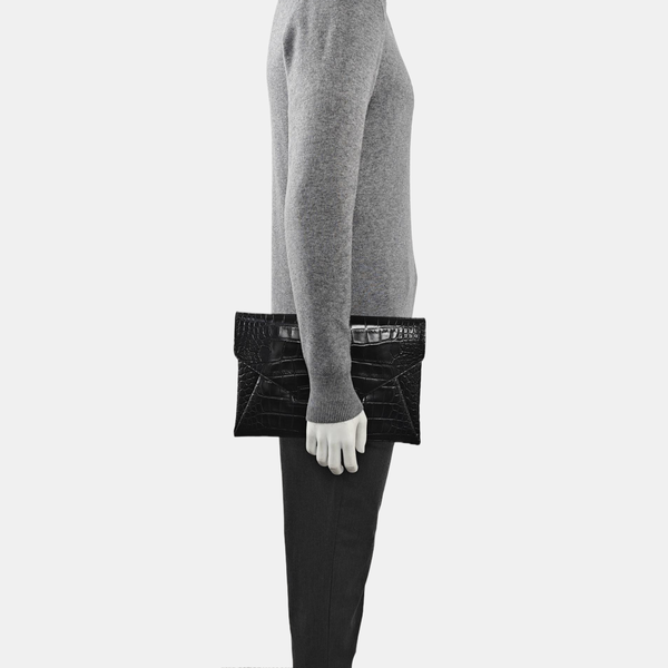 Calfskin Clutch Black