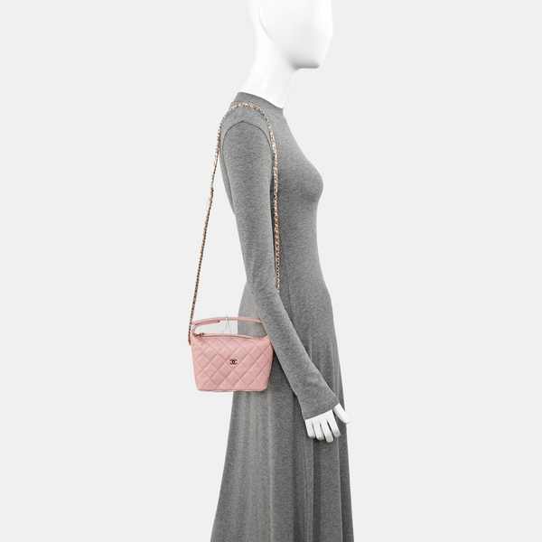HOBO Quilted Grained Calfskin Pink