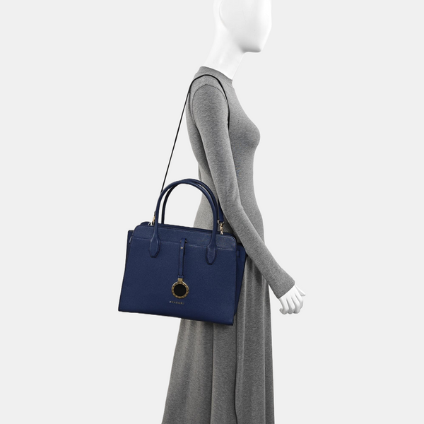 Calfskin Shoulder Bag Blue