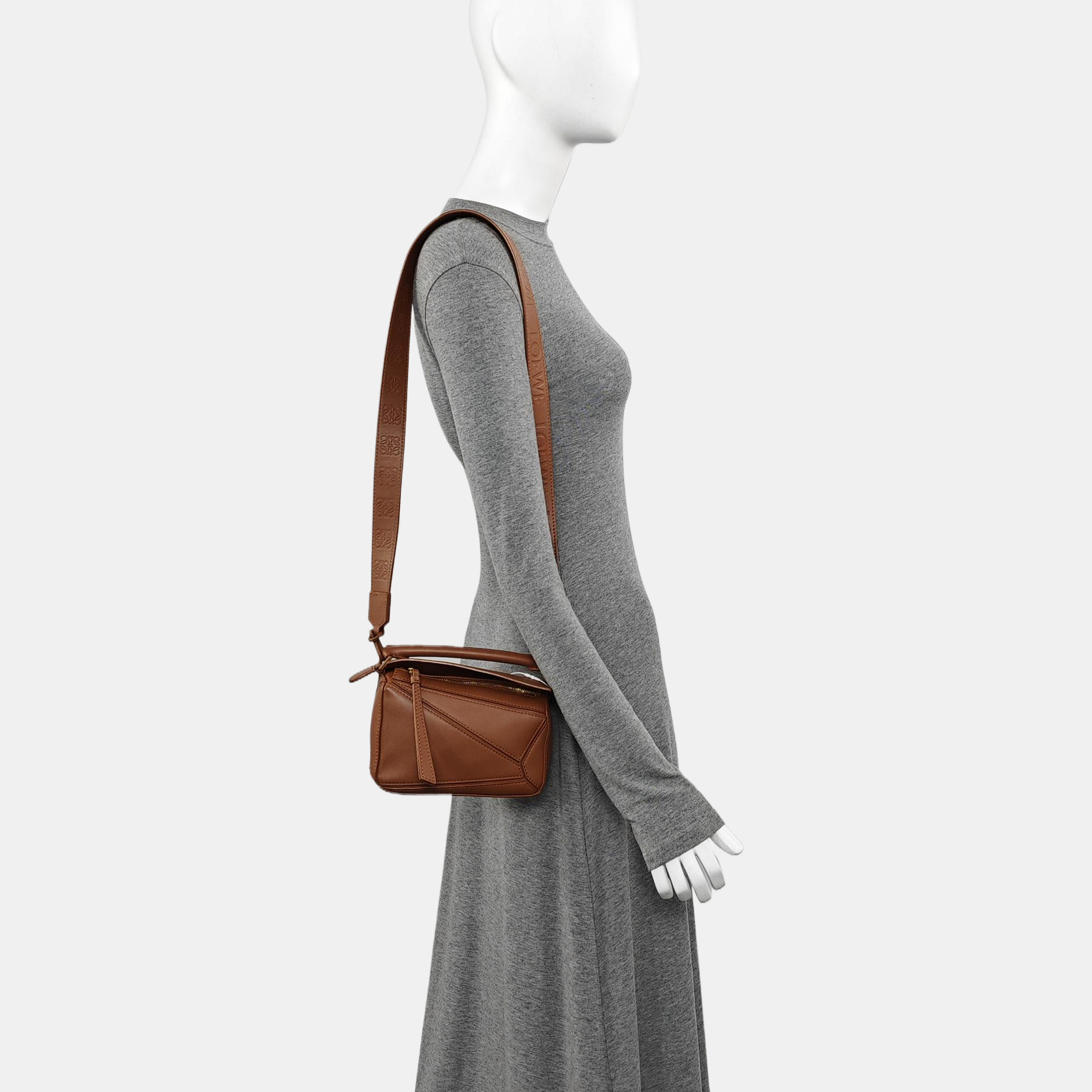 Puzzle Mini Calfskin Brown