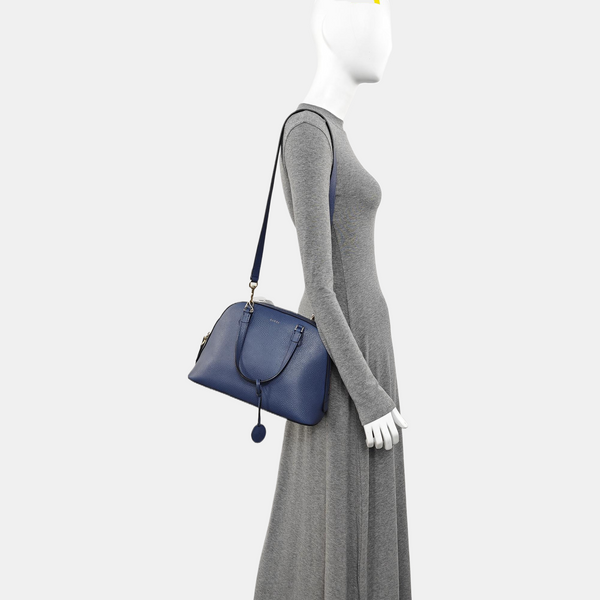 Calfskin Shoulder Bag Blue