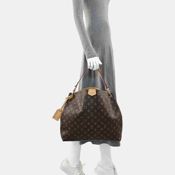 GRACEFUL TPM Monogram Coated Canvas Brown