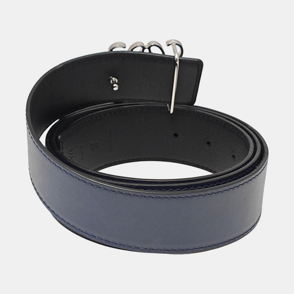 Leather Belt Blue