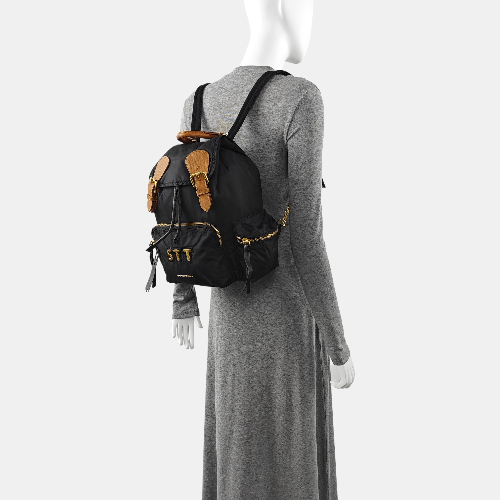 The Rucksack Medium Nylon Black