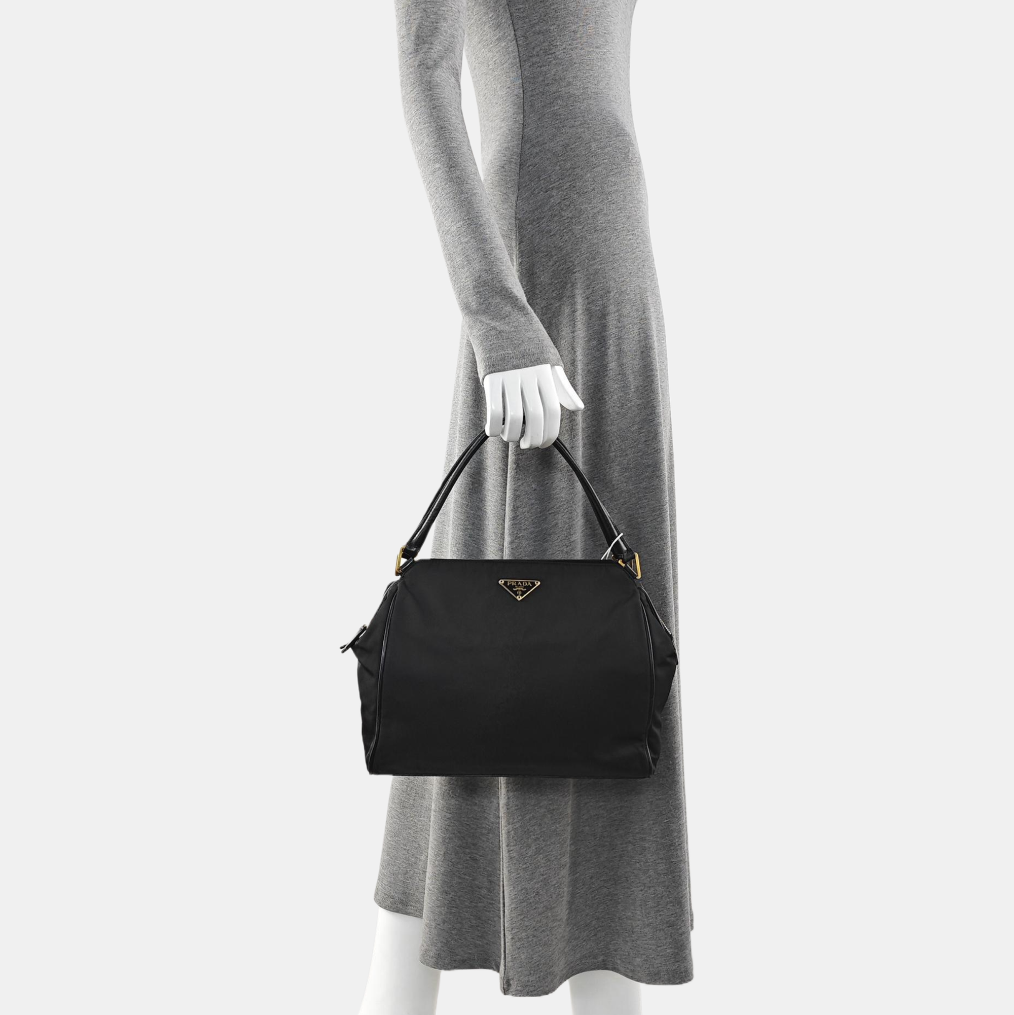Nylon Tote Bag Black