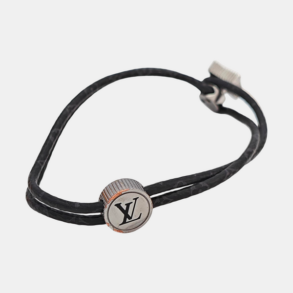 Coated Canvas Black Bangle