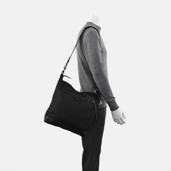 Nylon Shoulder Bag Black