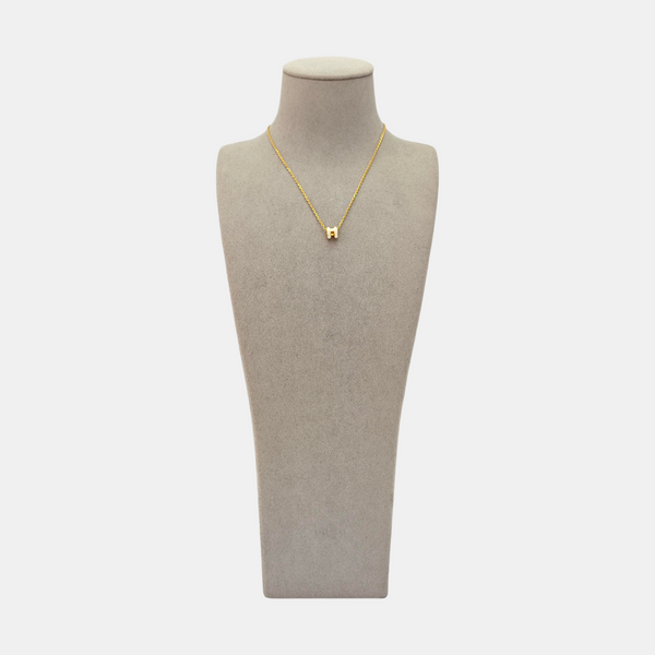 Pop H Metal Gold Necklace