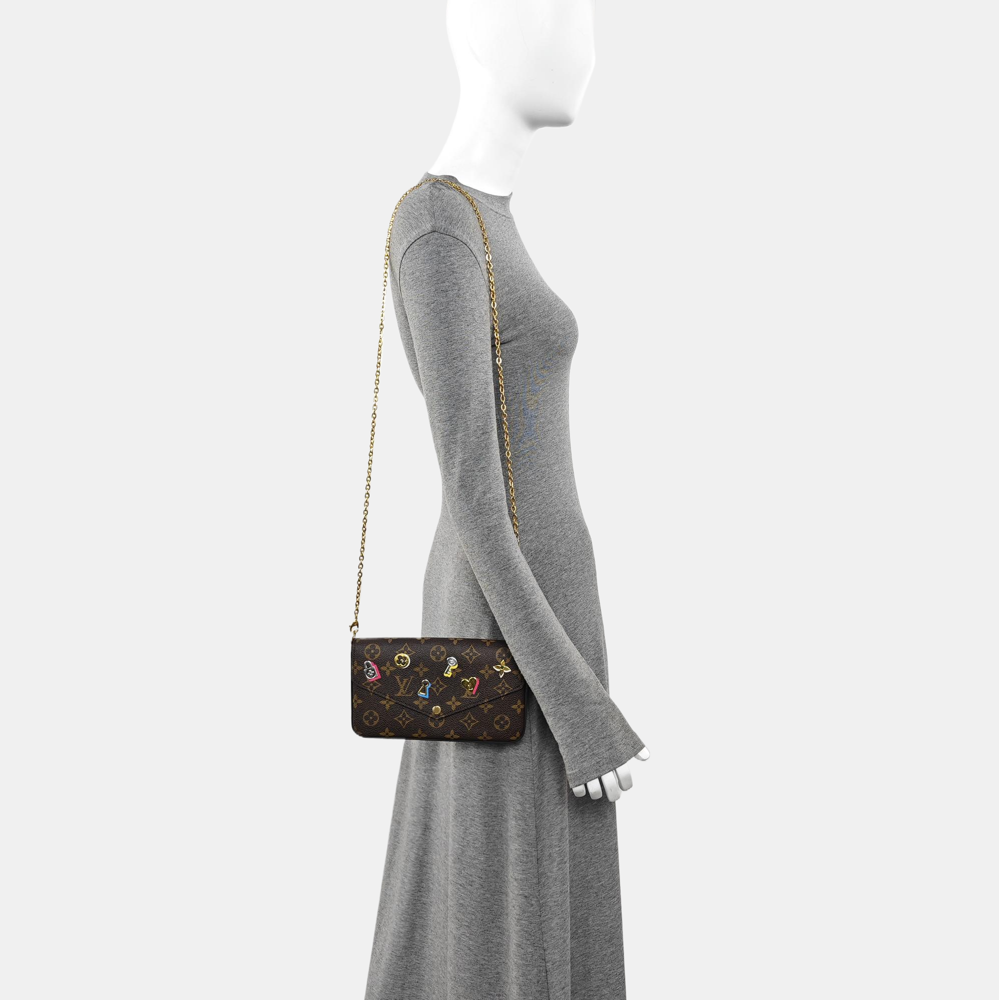FÉLICIE Monogram Coated Canvas Brown