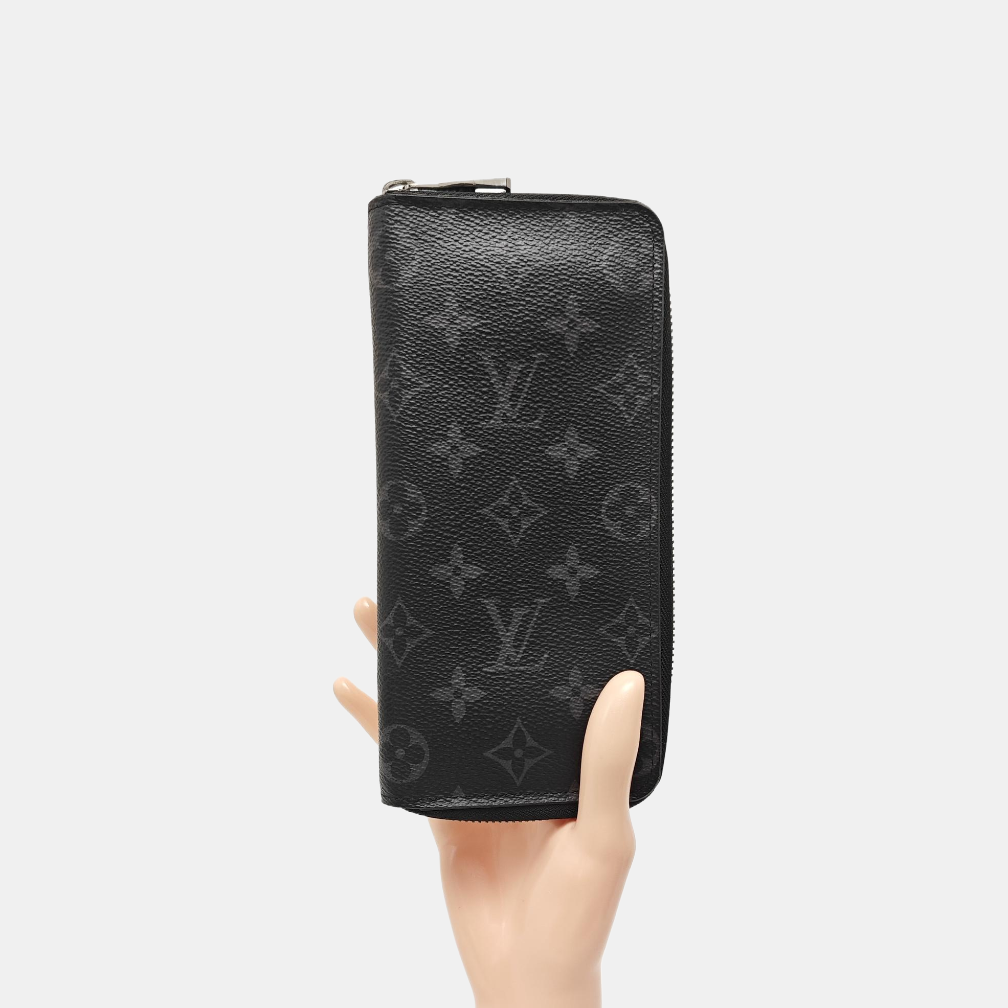 CLÉMENCE Monogram Coated Canvas Gray Wallet