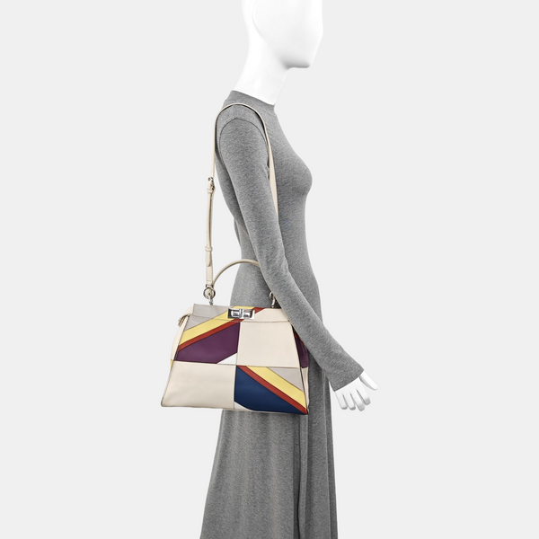Peekaboo Medium Quilted Calfskin Multicolor