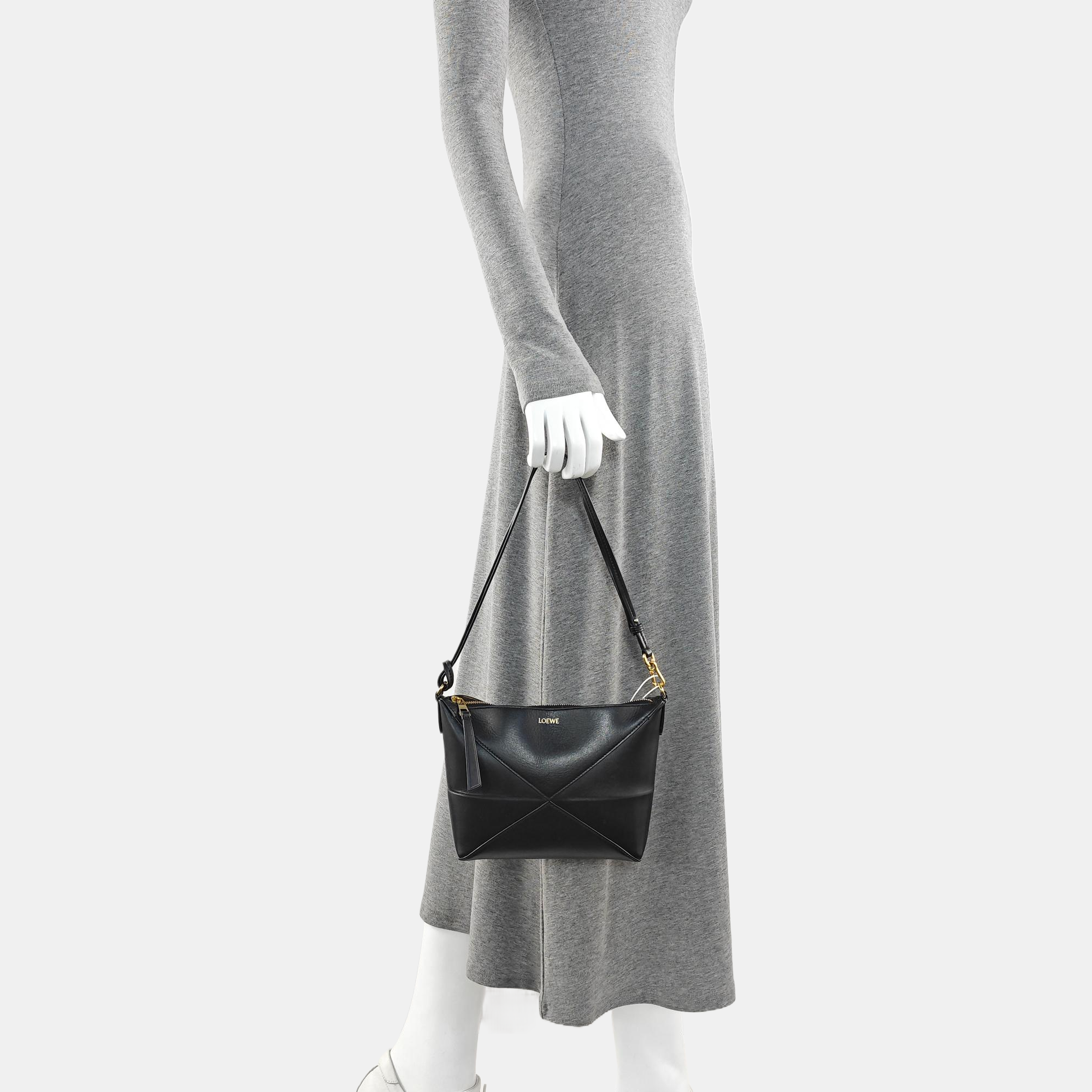 Origami Ala Quilted Lambskin Black