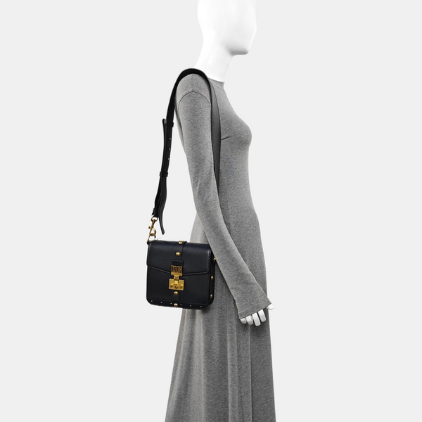Calfskin Shoulder Bag Black