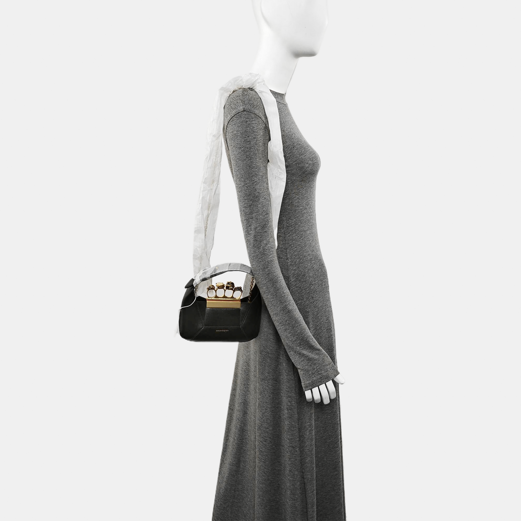 Calfskin Shoulder Bag Black