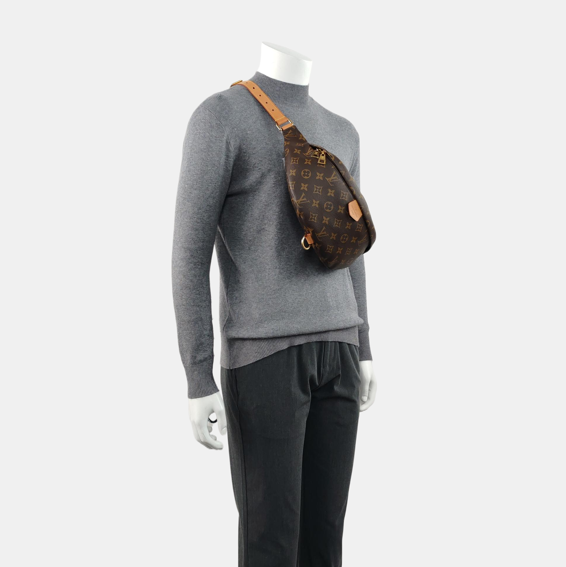 BUMBAG Monogram Coated Canvas Brown