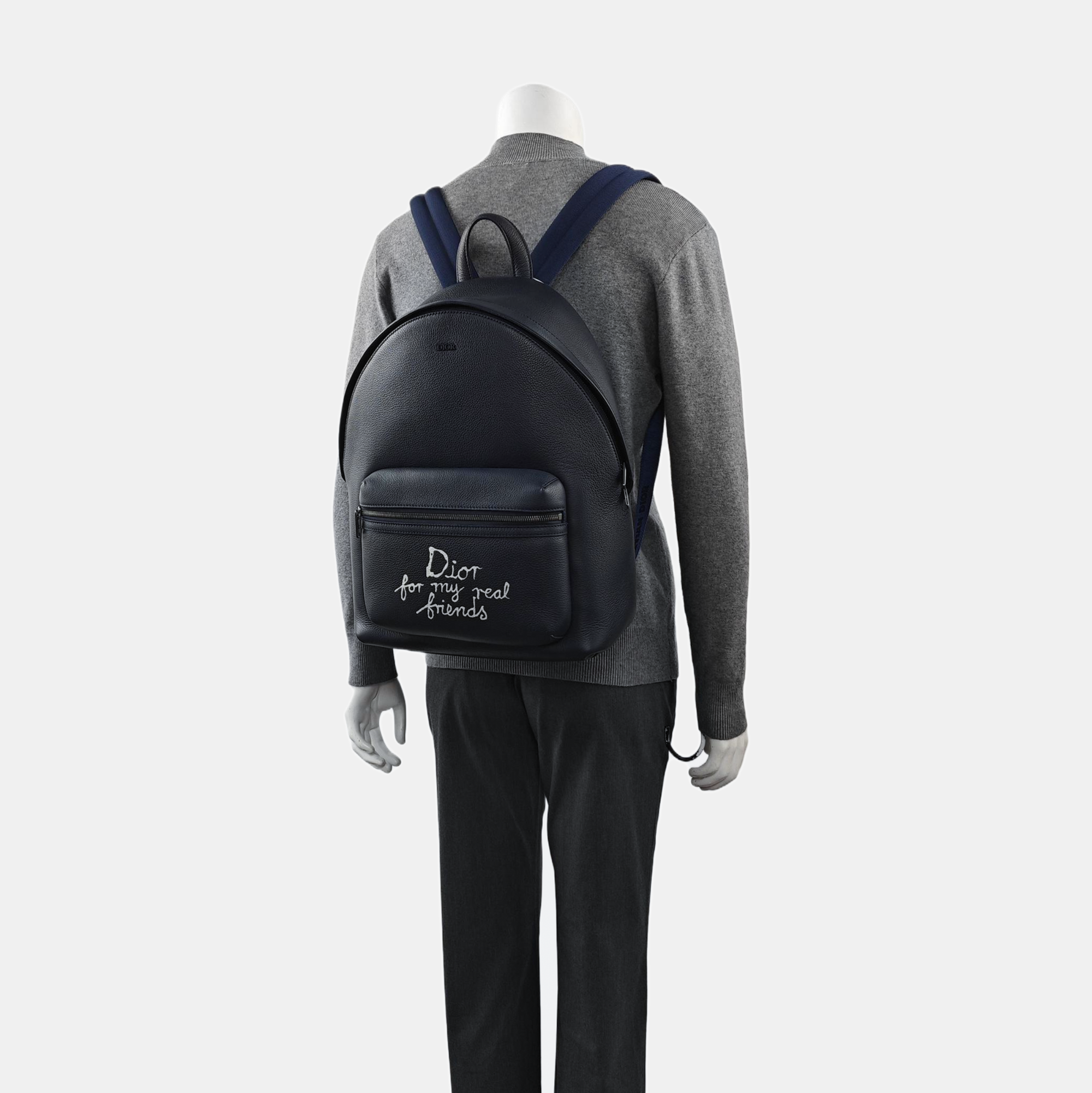 Calfskin Backpack Blue
