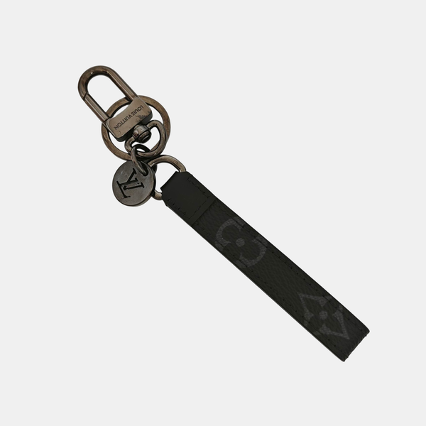 Leather Bag Charm Black