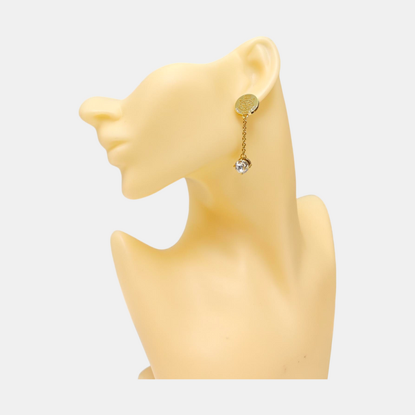 Metal Gold Stud Earrings