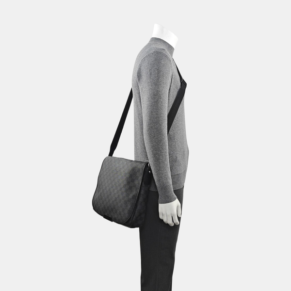 DANIEL Damier Graphite Coated Canvas Gray
