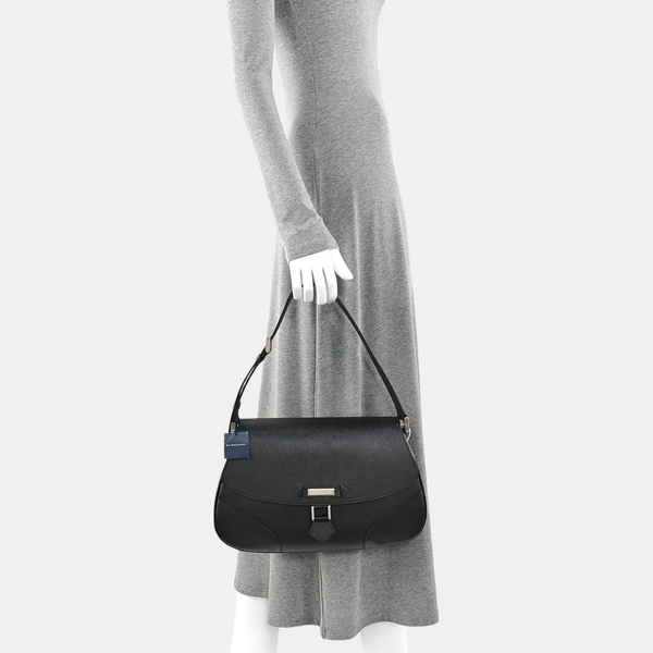 Calfskin Shoulder Bag Black