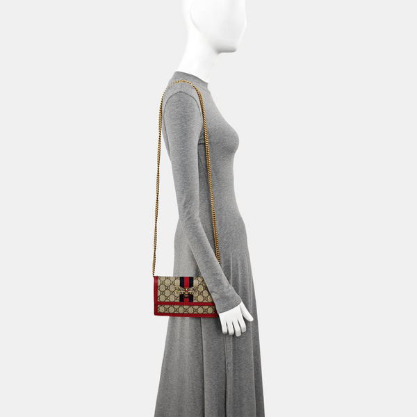 Queen Margaret Mini Monogram Coated Canvas Beige