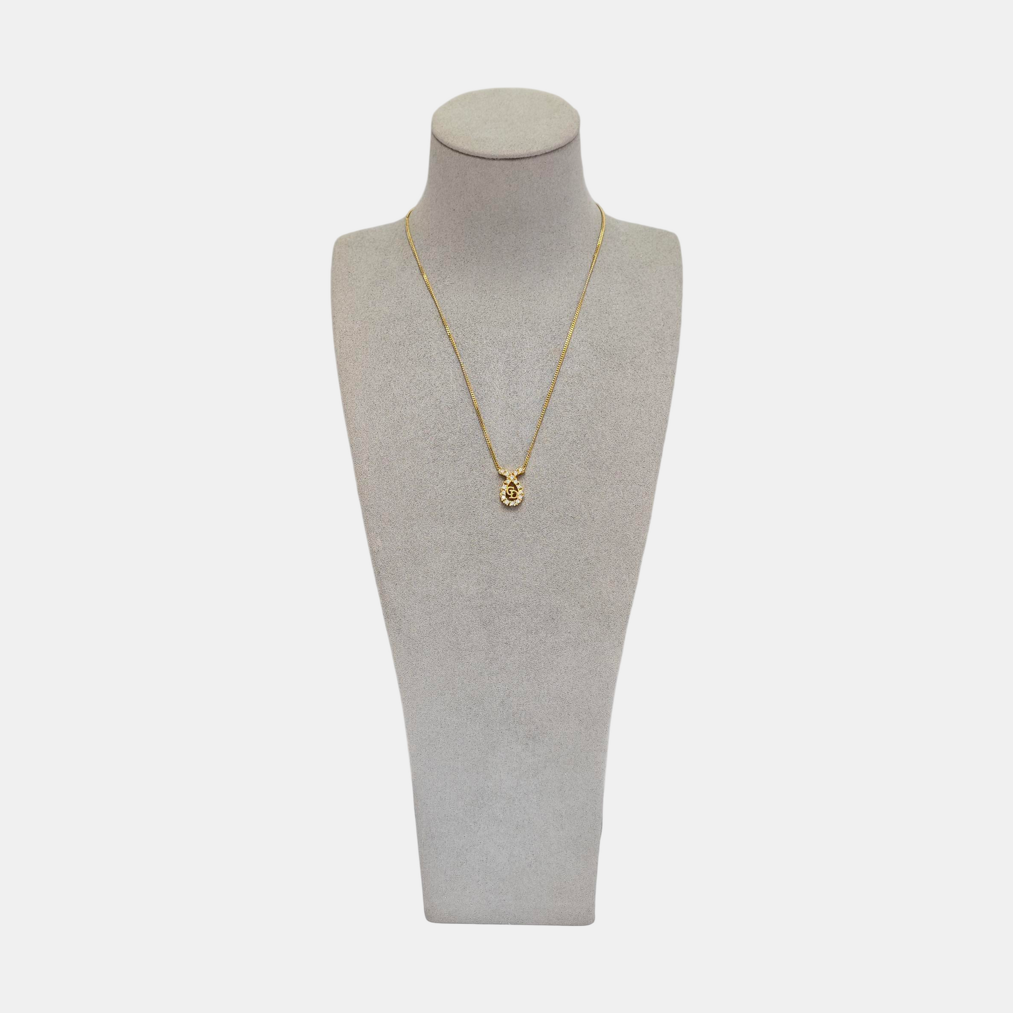 Petit CD Metal Gold Necklace