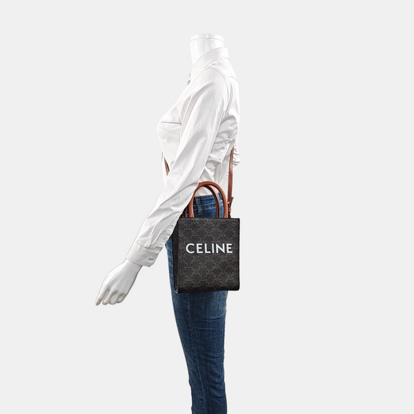 CABAS CELINE Mini Coated Canvas Brown