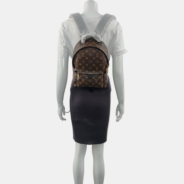 PALM SPRINGS PM Monogram Coated Canvas Brown