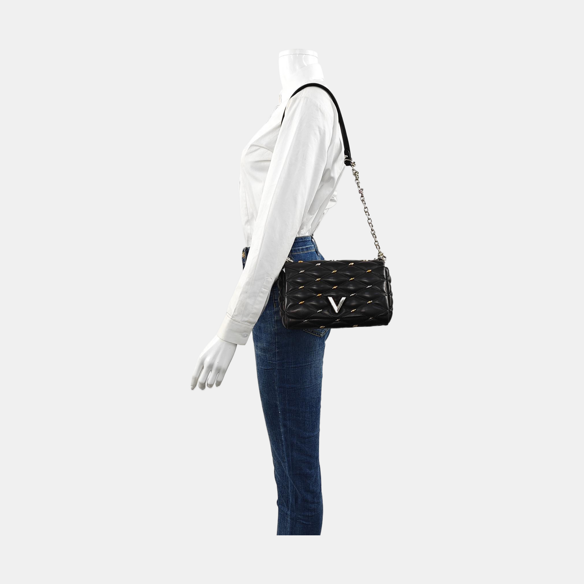 GO-14 Quilted Lambskin Black