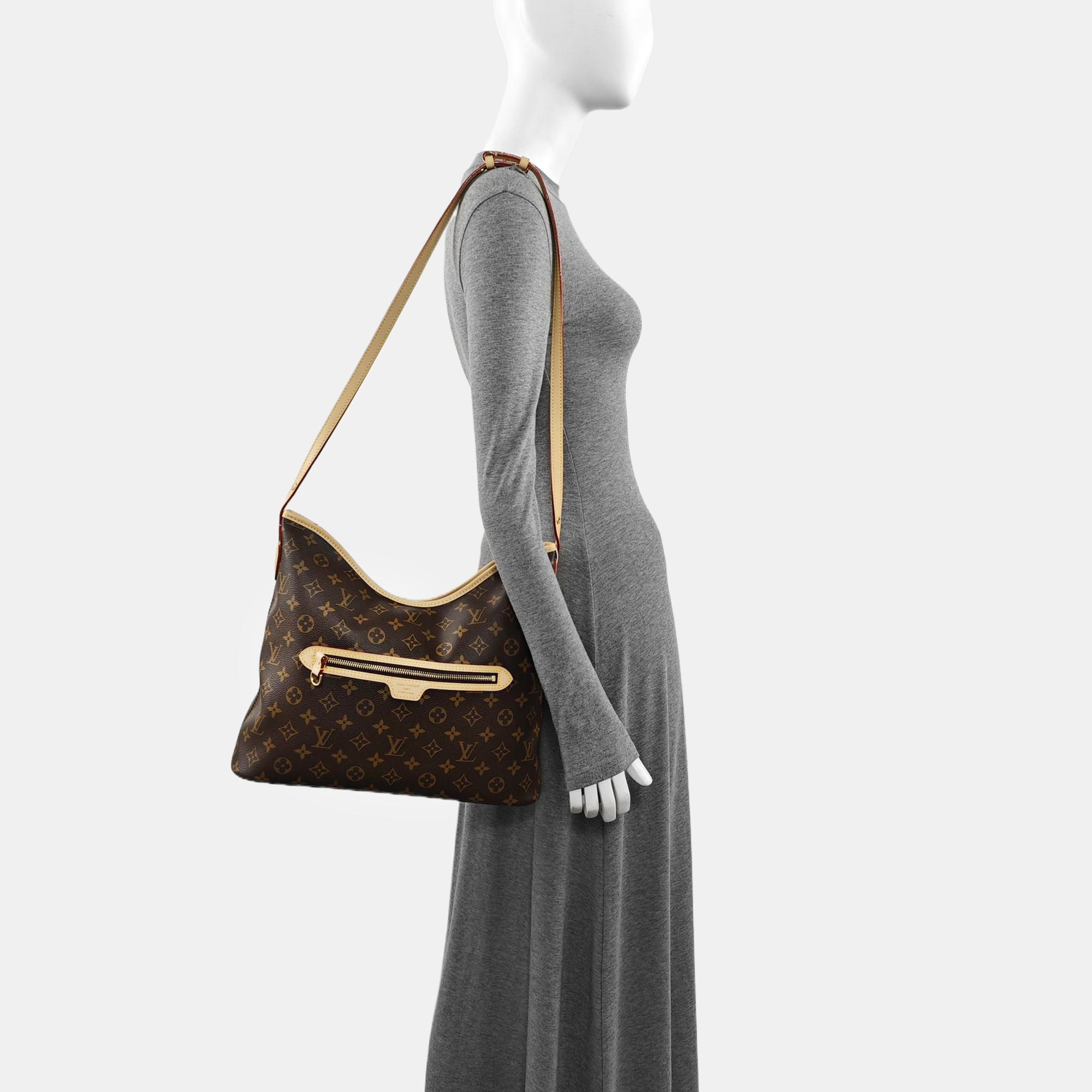 Line Up Monogram Coated Canvas Brown